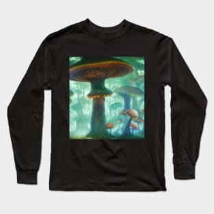 Enchanted Mushroom Forest Long Sleeve T-Shirt